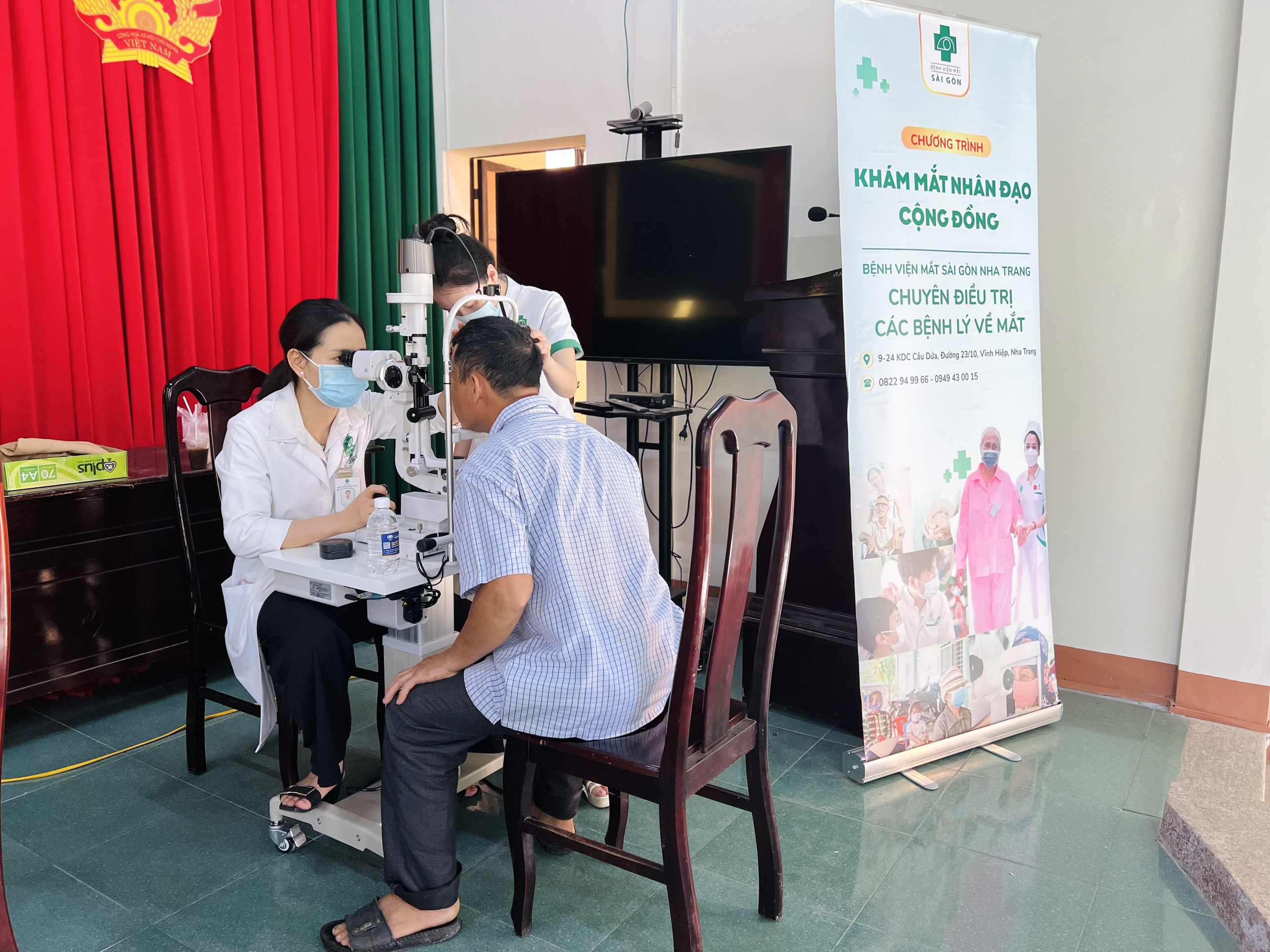 Khám, phám thuốc miễn phí cho người dân xã Ninh Tây