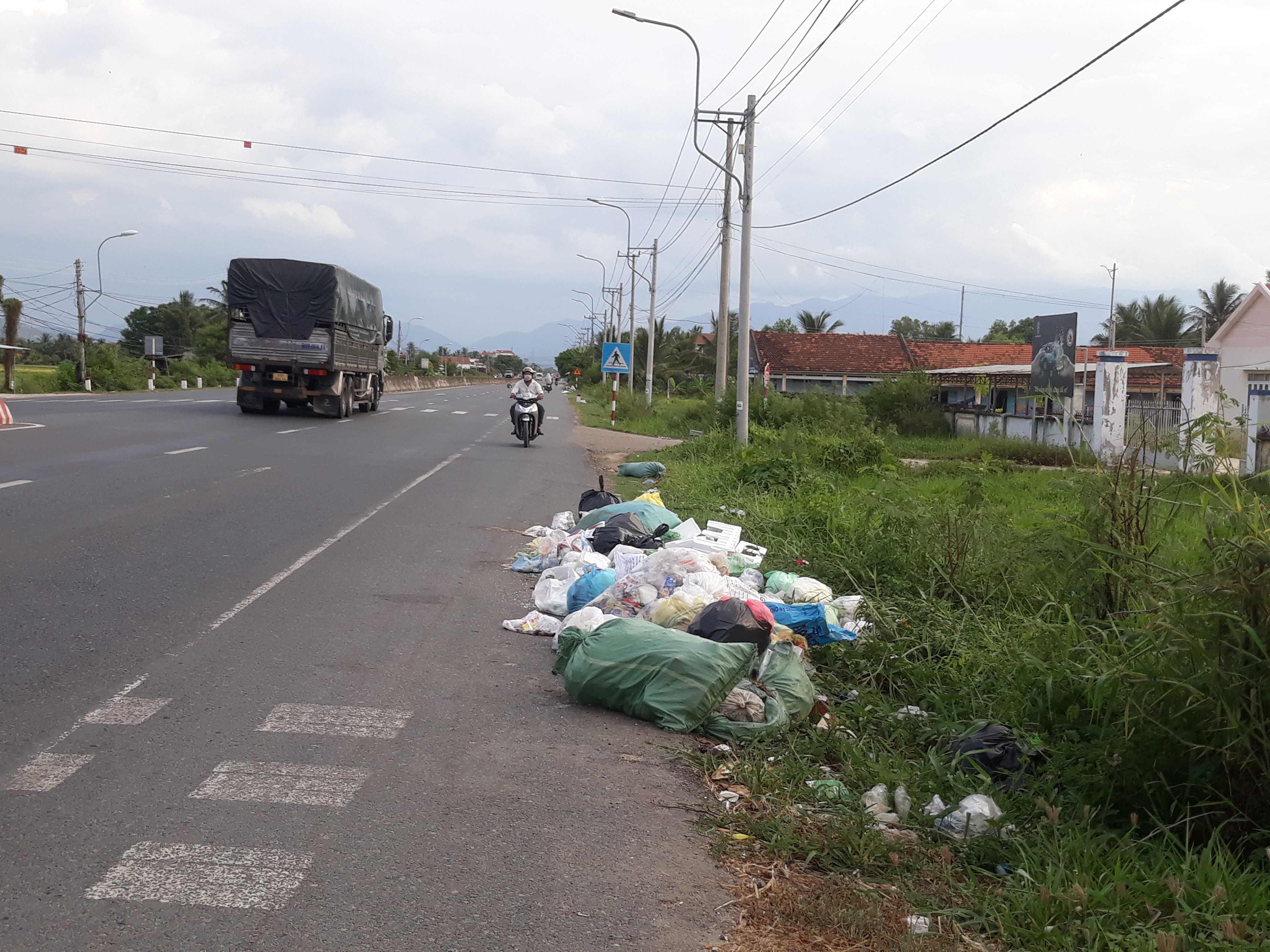 Bỏ rác bừa bãi trên đường