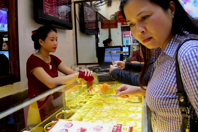 Giá vàng sáng 5/7 giảm 50 nghìn đồng/lượng