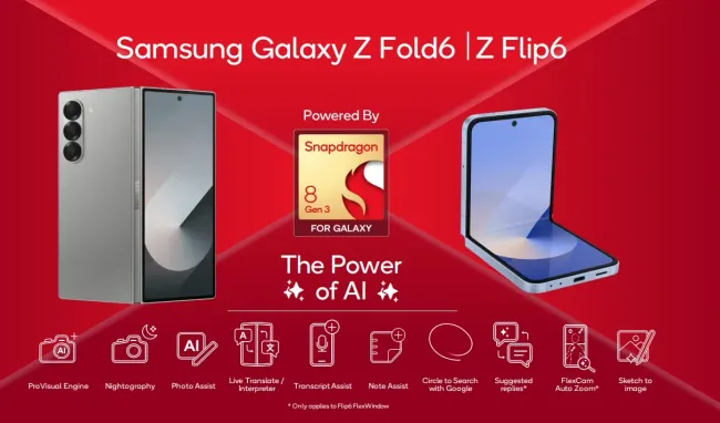 Snapdragon 8 Gen 3 mang tới trải nghiệm AI vượt trội trên dòng Galaxy Z mới