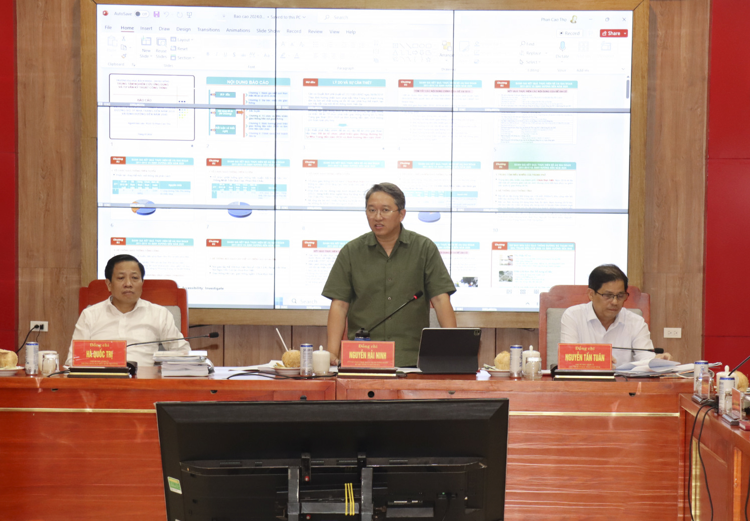 Ban Thường vụ Tỉnh ủy Khánh Hòa:: Hội nghị chuyên đề về Đề án tổ chức, phát triển giao thông đường bộ TP. Nha Trang