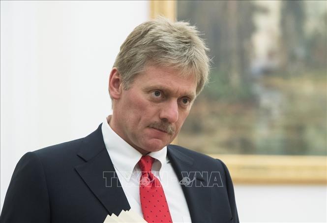 Người phát ngôn Điện Kremlin Dmitry Peskov phát biểu họp báo tại Moskva, Nga. Ảnh: IRNA/TTXVN
