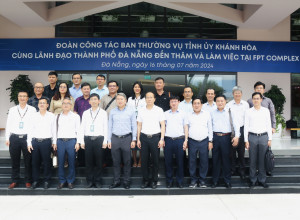 Đoàn công tác tỉnh Khánh Hòa thăm, làm việc tại Khu Công nghệ thông tin tập trung FPT Complex