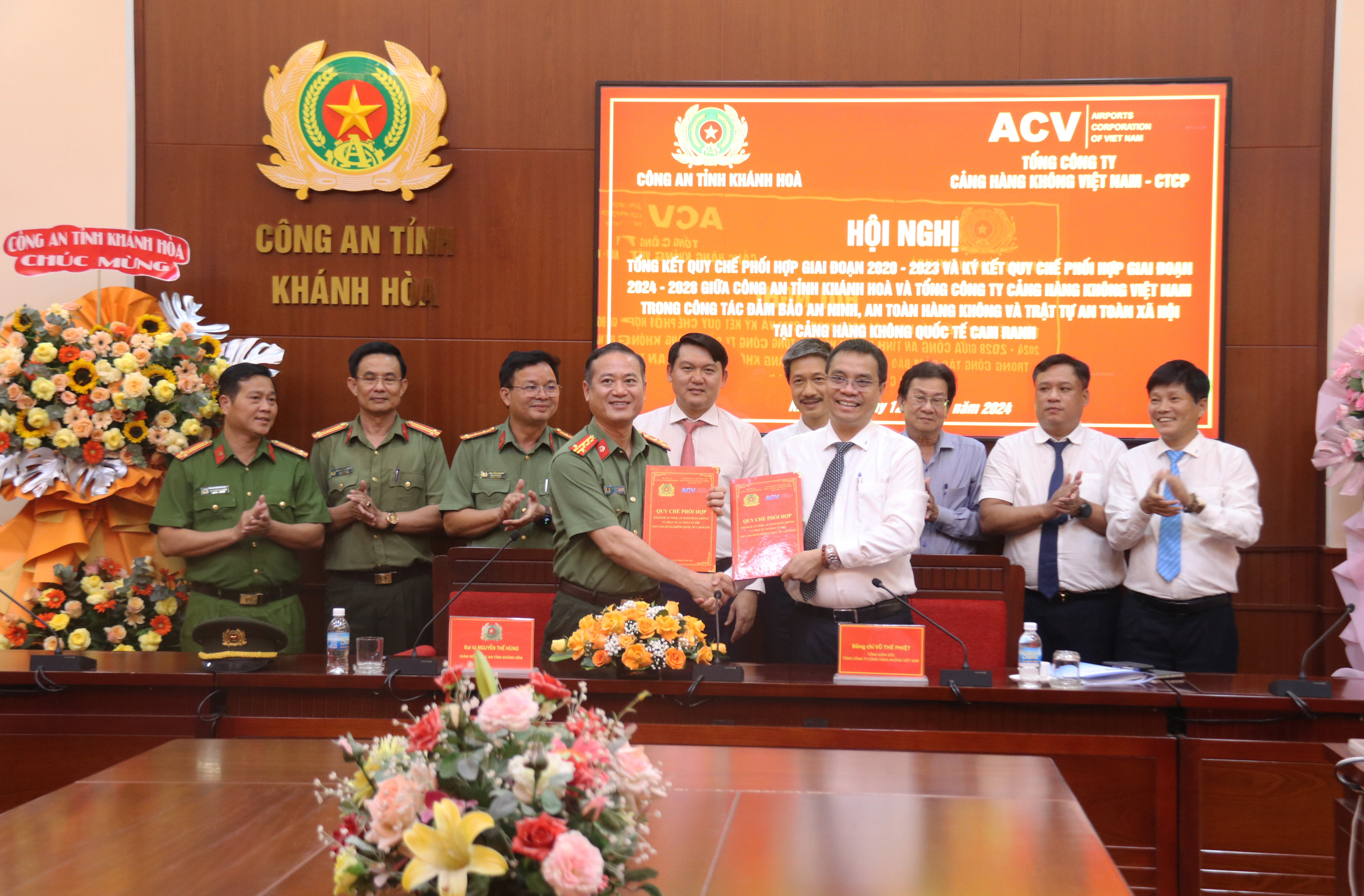 Công an tỉnh Khánh Hòa - Tổng công ty Cảng hàng không Việt Nam: Ký kết quy chế phối hợp trong đảm bảo an ninh trật tự, an toàn hàng không
