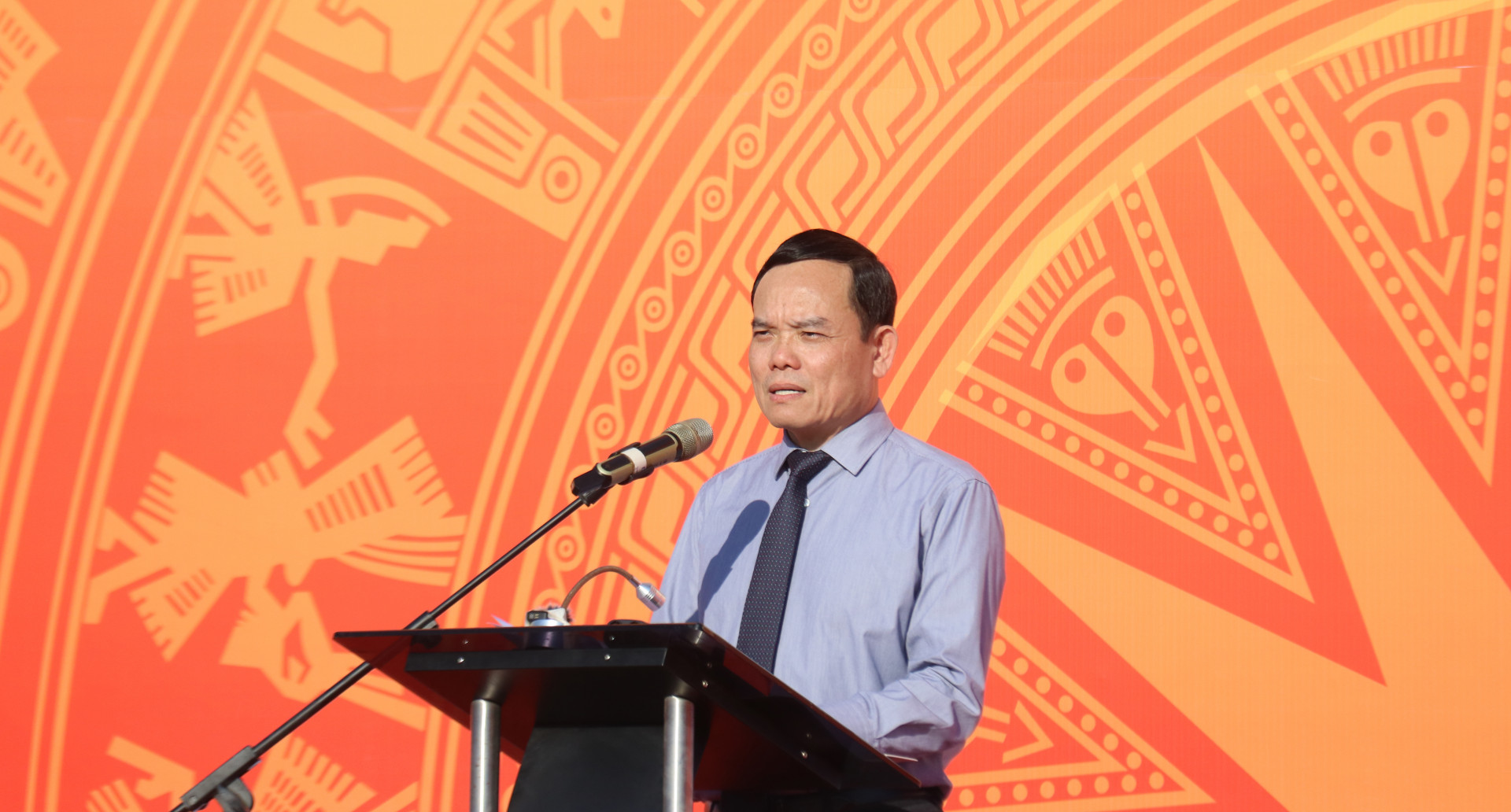 Phó Thủ tướng Chính phủ Trần Lưu Quang phát biểu chỉ đạo tại buổi lễ