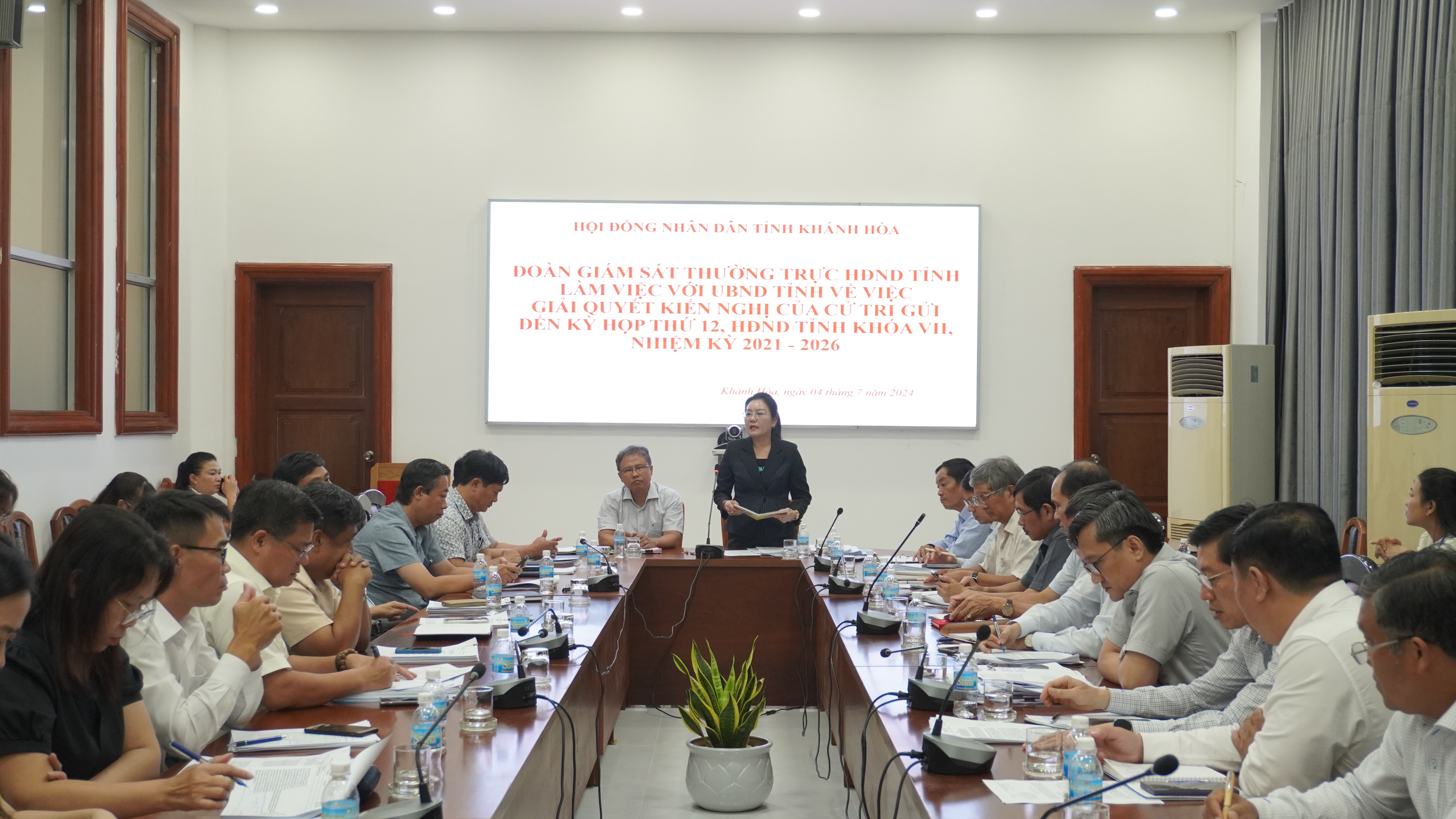 Đoàn giám sát của Thường trực HĐND tỉnh Khánh Hòa:: Giám sát việc giải quyết kiến nghị cử tri gửi đến Kỳ họp thứ 12, HĐND tỉnh