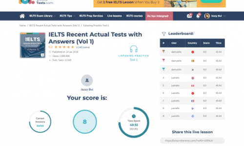 Website IELTS Online Test