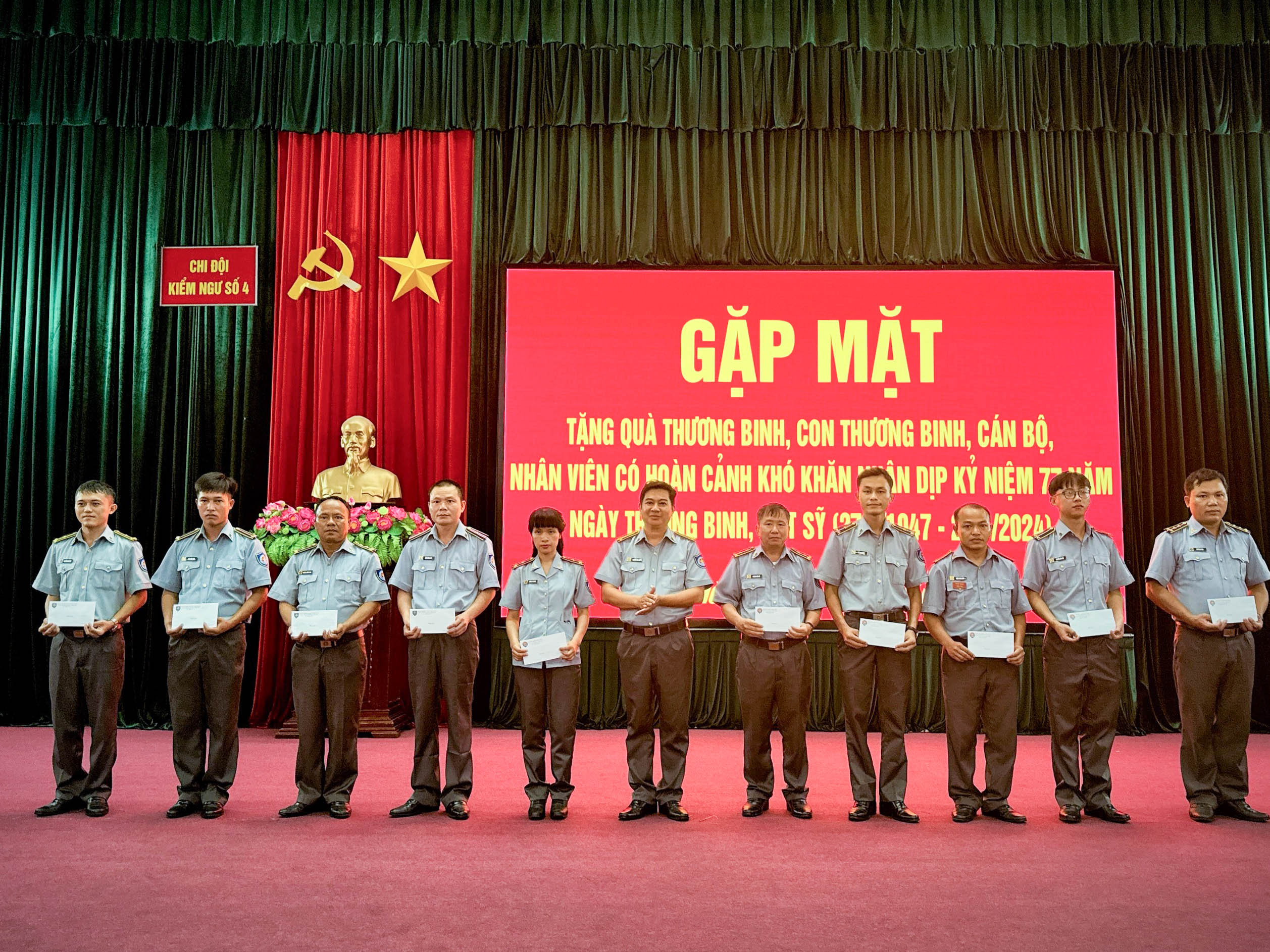 Chi đội Kiểm ngư số 4: Gặp mặt các đối tượng chính sách công tác tại đơn vị