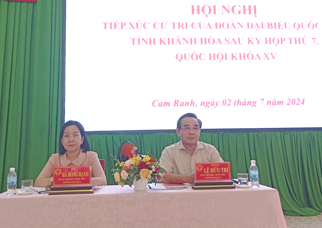 Đại biểu Quốc hội tỉnh tiếp xúc cử tri TP. Cam Ranh