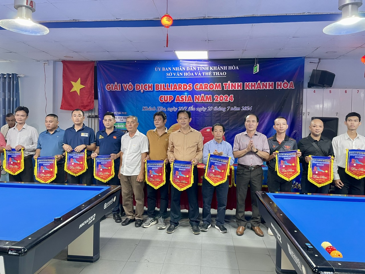 Giải vô địch Billiards carom tỉnh Khánh Hòa - Cúp ASIA 2024: 113 vận động viên tranh tài