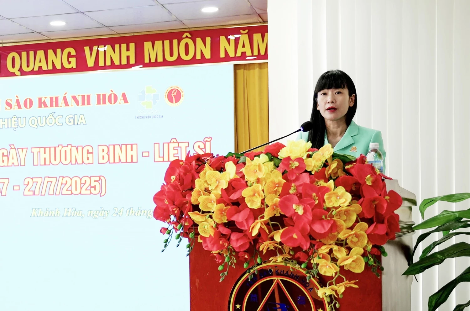 Chủ tịch Hội đồng thành viên Công ty Yến sào Khánh Hòa phát tại buổi gặp mặt.