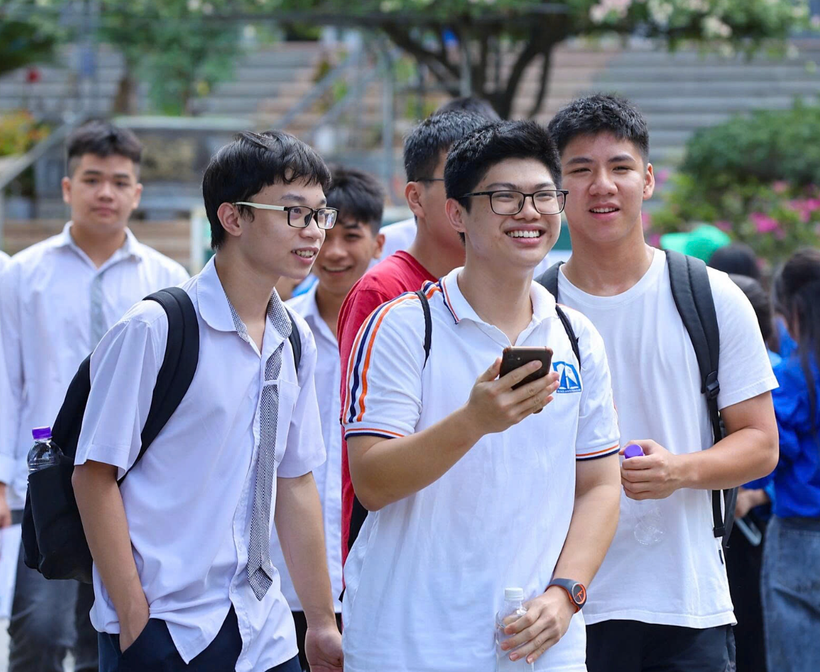 Thí sinh dự thi Tốt nghiệp trung học phổ thông. (Ảnh: Hoài Nam/Vietnam+)