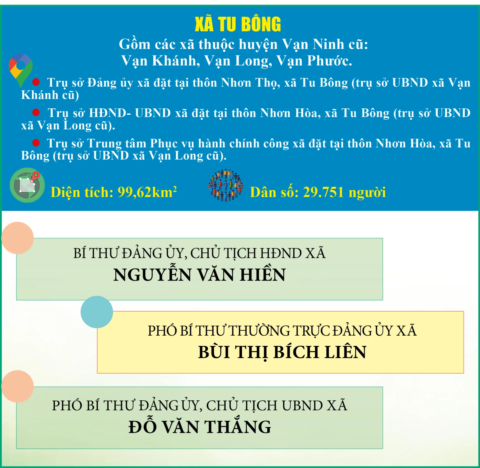 Xã Tu Bông, tỉnh Khánh Hòa sau hợp nhất