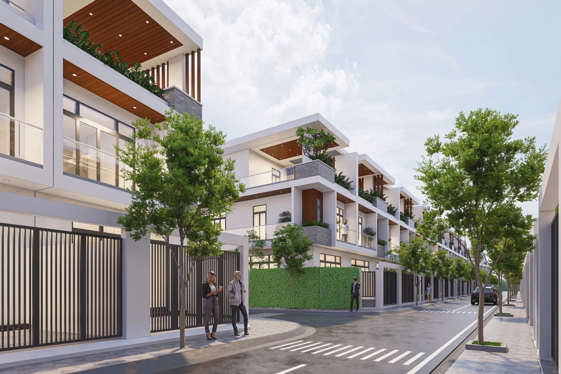 Phối cảnh nhà mẫu trong Khu dân cư Tân Hội.