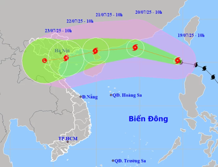 Cơn bão số 3 giật cấp 11, di chuyển nhanh