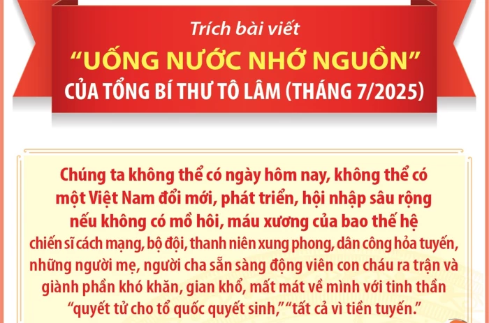 Truyền thống cao đẹp "Uống nước nhớ nguồn"