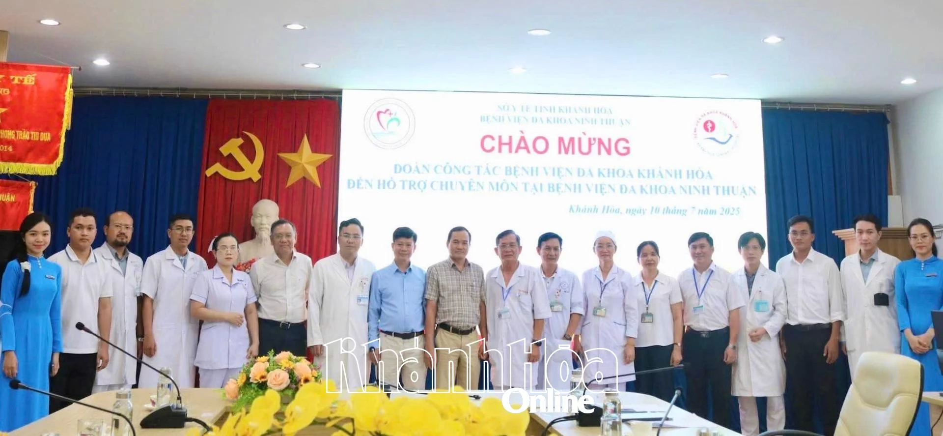 Đoàn công tác Bệnh viện Đa khoa Khánh Hoà vào chuyển giao kỹ thuật cho Bệnh viện Đa khoa Ninh Thuận