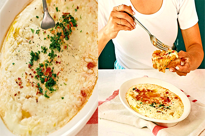 Trứng sốt cà chua phô mai