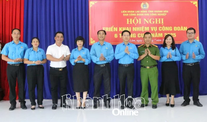 Ban Công đoàn Khu công nghiệp ra mắt Ban Chấp hành và triển khai nhiệm vụ 6 tháng cuối năm 2025