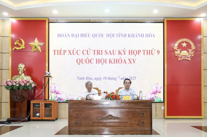 Đại biểu Quốc hội tỉnh Khánh Hòa tiếp xúc cử tri các địa phương