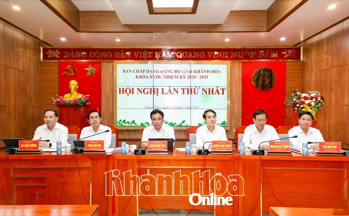Ban Chấp hành Đảng bộ tỉnh Khánh Hòa nhiệm kỳ 2020 - 2025 tổ chức Hội nghị lần thứ nhất