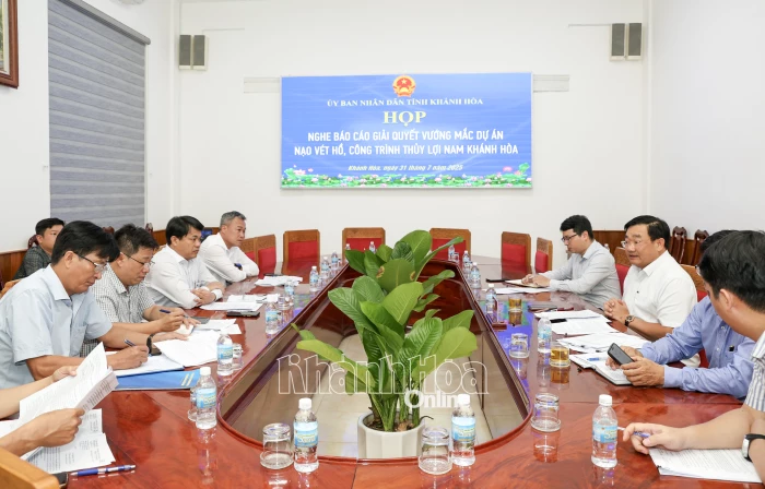 Giải quyết vướng mắc một số dự án nạo vét hồ, công trình thủy lợi