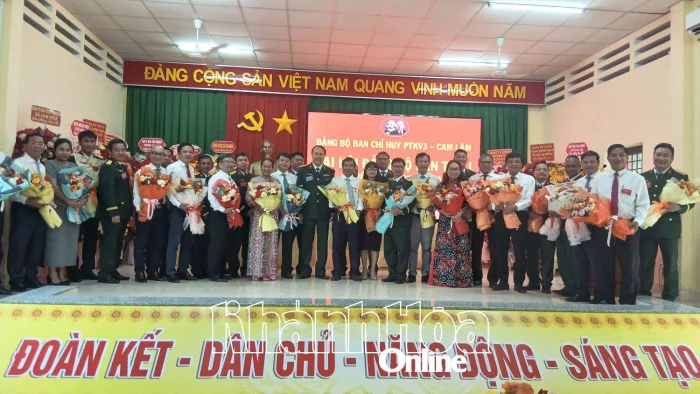 Đại hội Đảng bộ Ban Chỉ huy Phòng thủ khu vực 3 - Cam Lâm lần thứ I, nhiệm kỳ 2025 - 2030