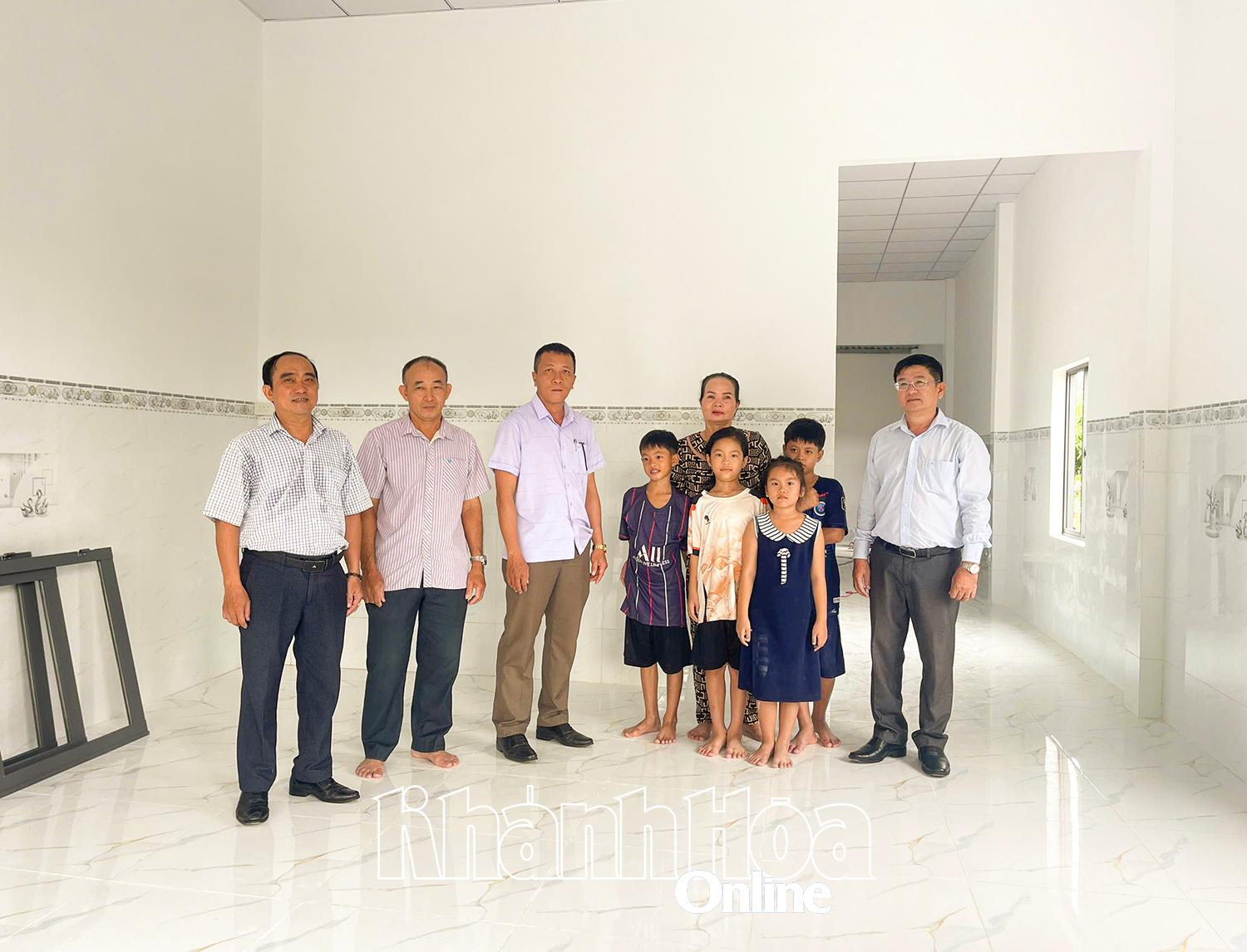 Căn nhà khang trang của gia đình bà Nguyễn Thị Thanh