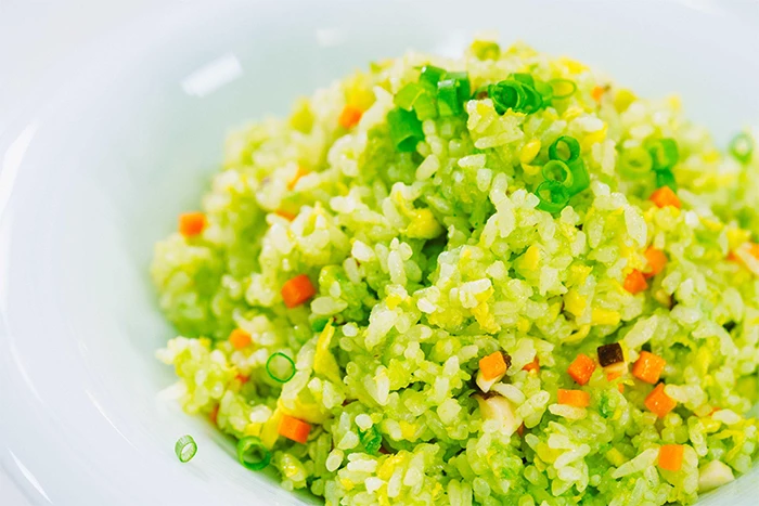 
Thành phẩm có màu xanh đẹp mắt. (Ảnh: Sohu)