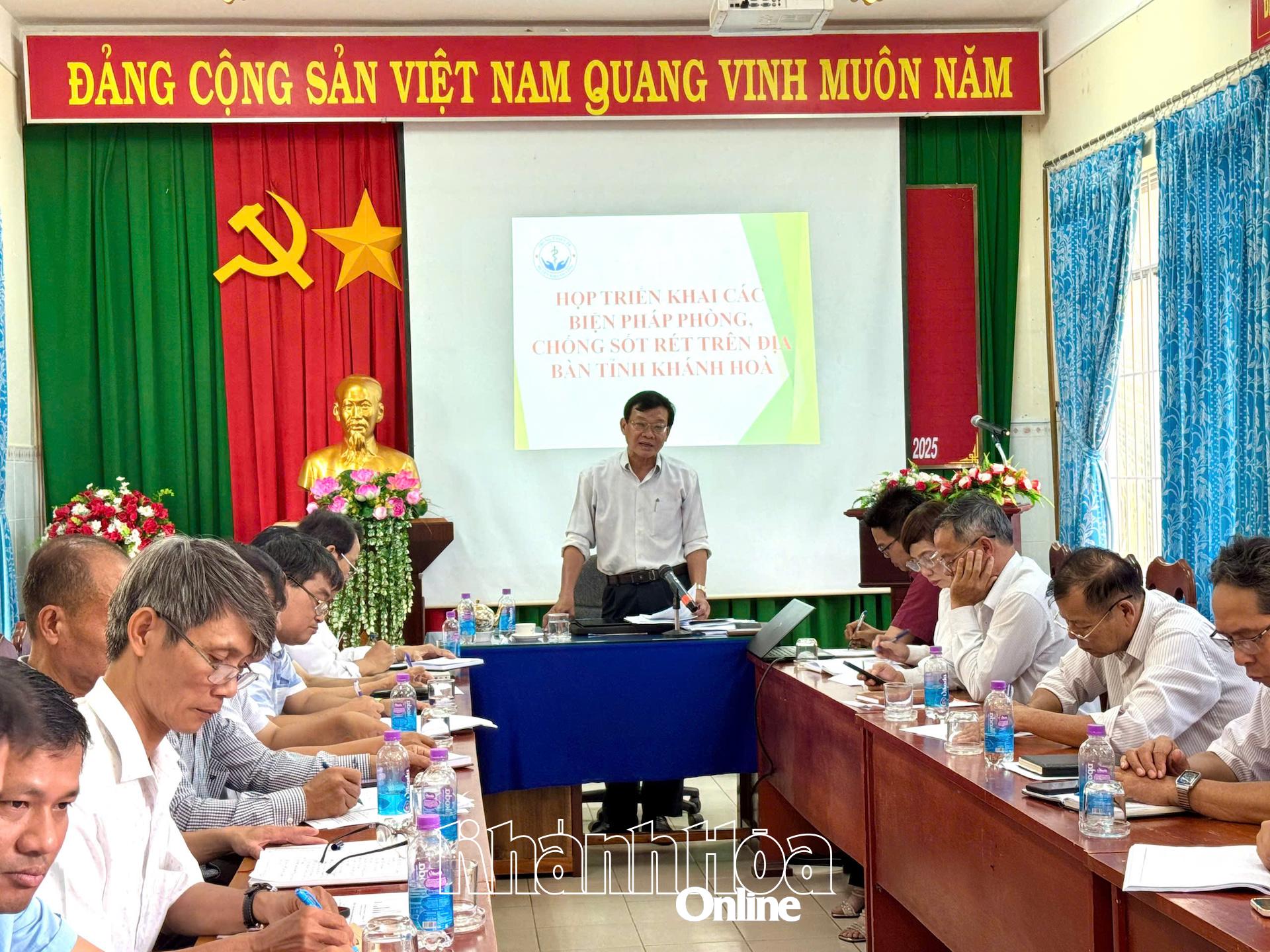 Lãnh đạo Sở Y tế chỉ đạo tại cuộc họp