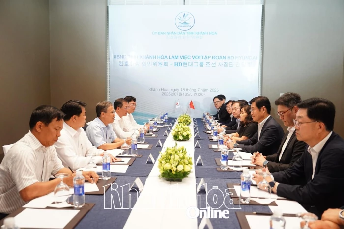 Phó Chủ tịch UBND tỉnh Trần Hòa Nam làm việc với Tập đoàn HD Hyundai