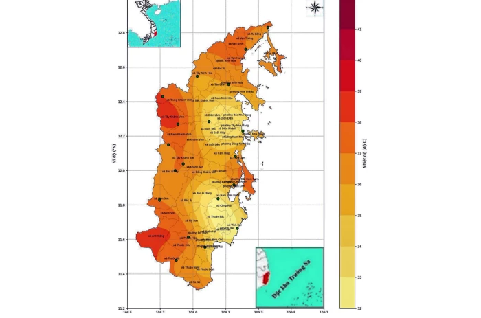 Cảnh báo nắng nóng lên tới 39 độ C trên địa bàn tỉnh Khánh Hòa