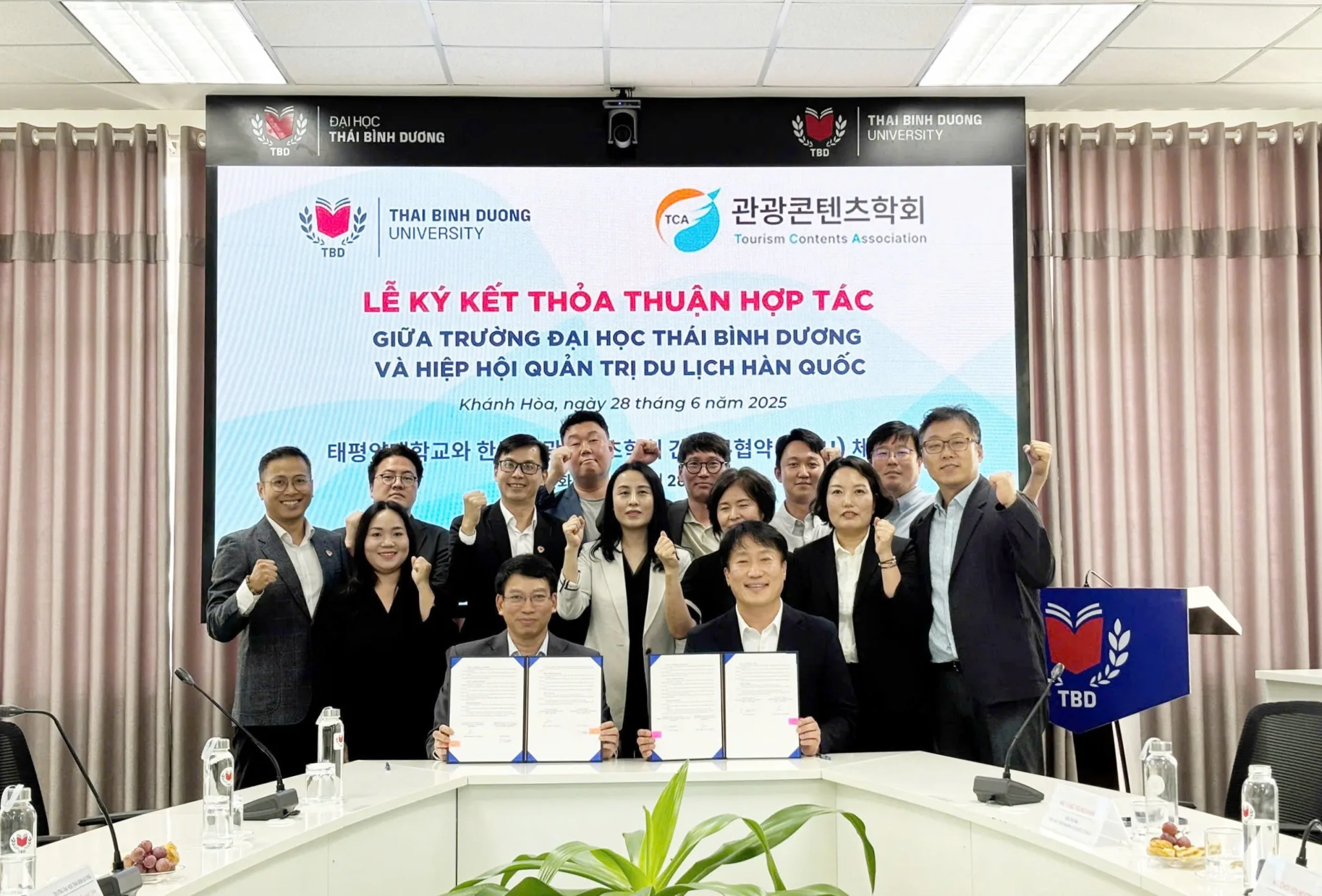 Trường Đại học Thái Bình Dương ký kết hợp tác với Hiệp hội Quản trị Du lịch Hàn Quốc.