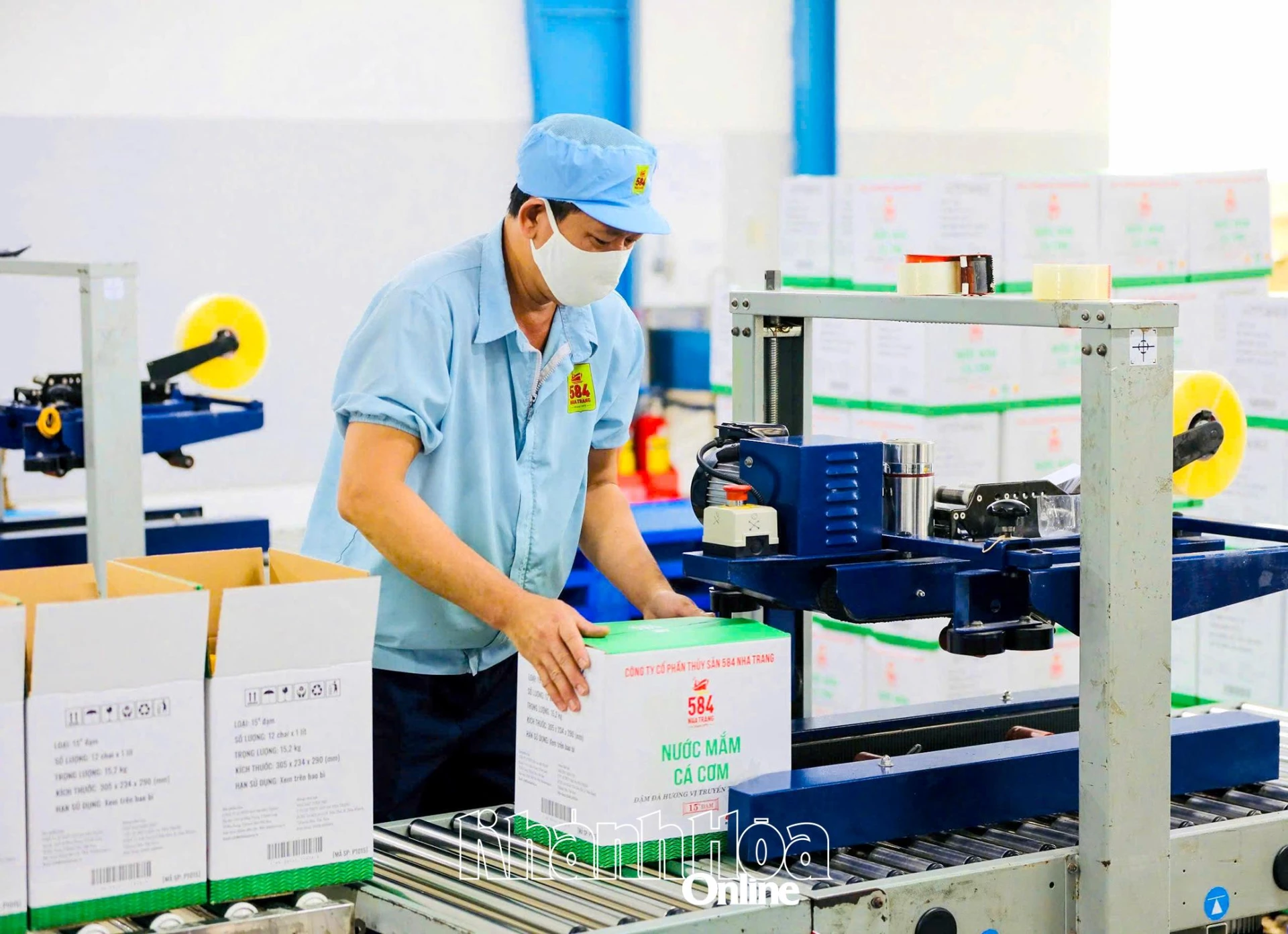 Hoạt động sản xuất tại Công ty Cổ phần Thủy sản 584 Nha Trang.