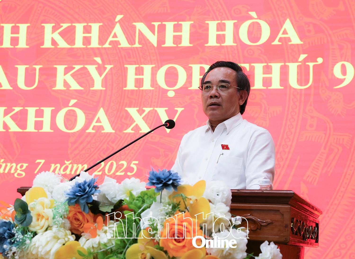 Ông Lê Hữu Trí báo cáo nhanh kết quả Kỳ họp thứ 9, Quốc hội Khóa XV