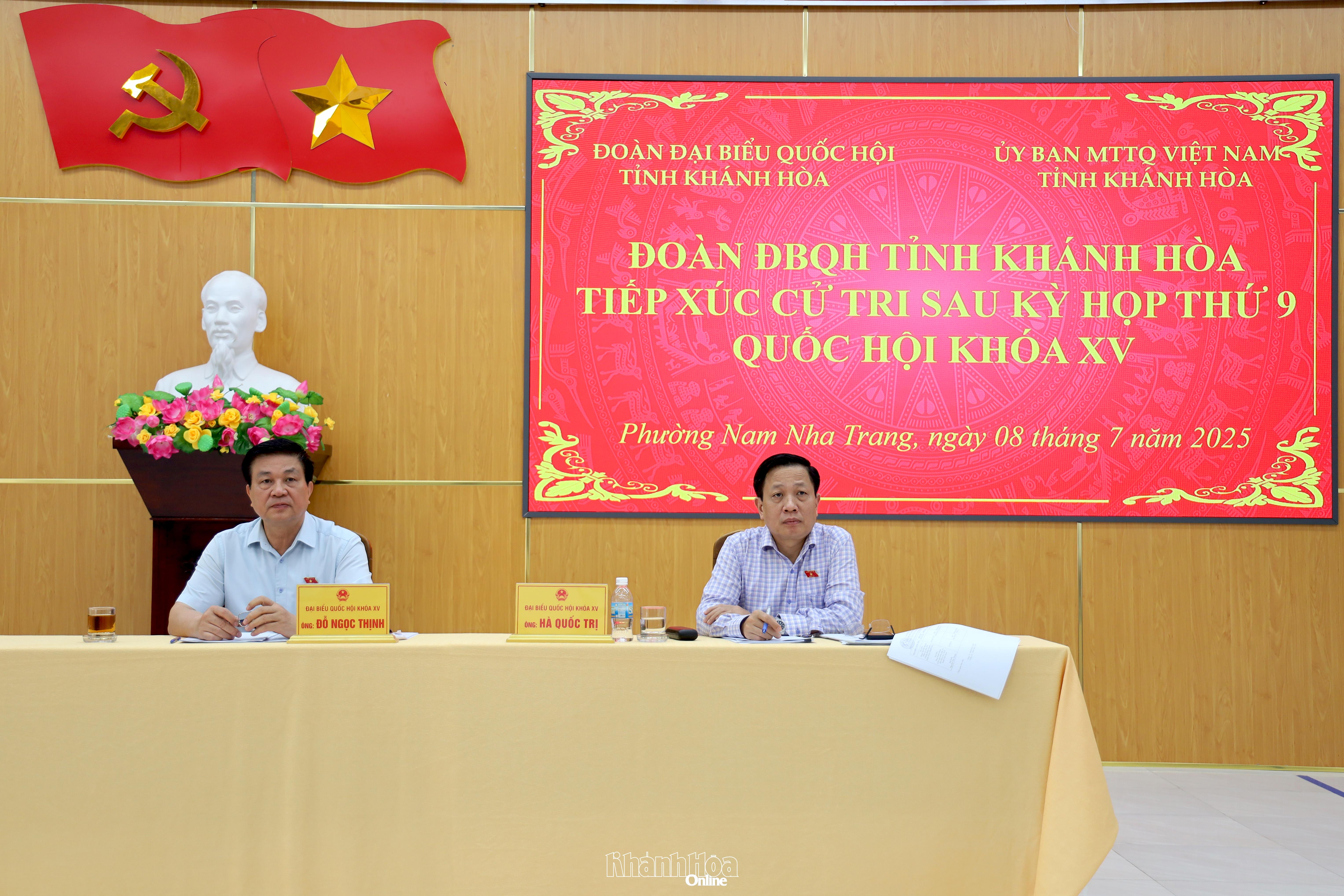 Đại biểu Quốc hội tỉnh Khánh Hòa tiếp xúc cử tri phường Nam Nha Trang