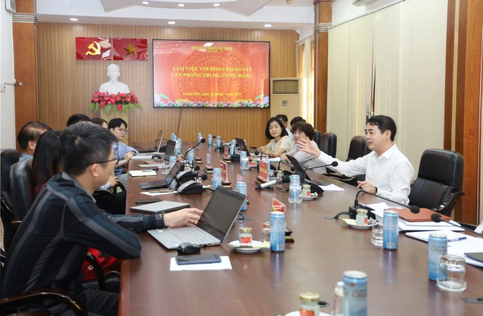 Đoàn khảo sát của Văn phòng Trung ương Đảng và AVSE Global tham khảo kinh nghiệm triển khai KPI tại Khánh Hòa