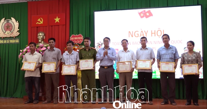 Xã Thuận Bắc tổ chức ngày hội toàn dân bảo vệ an ninh Tổ quốc