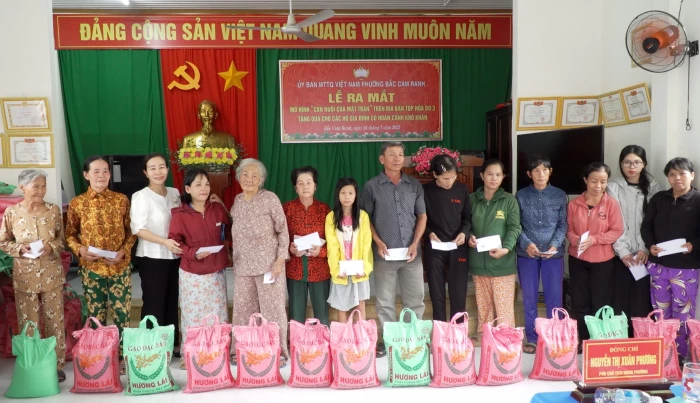 UBMTTQ Việt Nam phường Bắc Cam Ranh ra mắt mô hình “Con nuôi của Mặt trận”