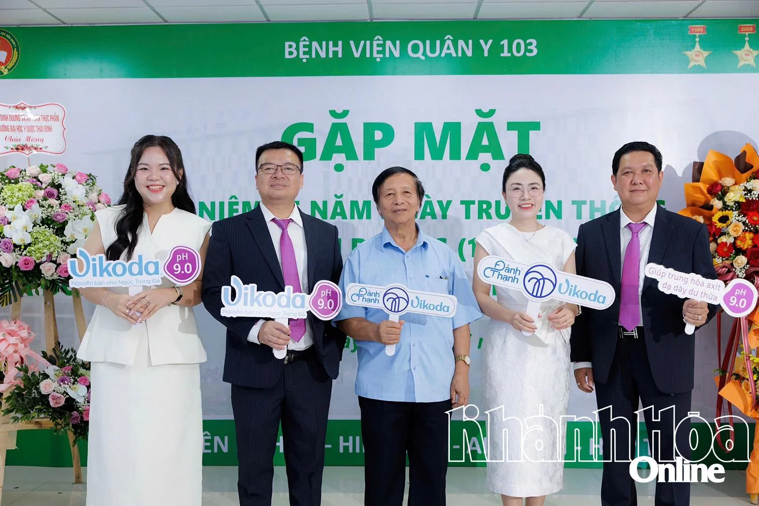 Công ty CP Nước khoáng Khánh Hòa (Vikoda) đồng hành cùng hội nghị tại bệnh viện Quân y 103.