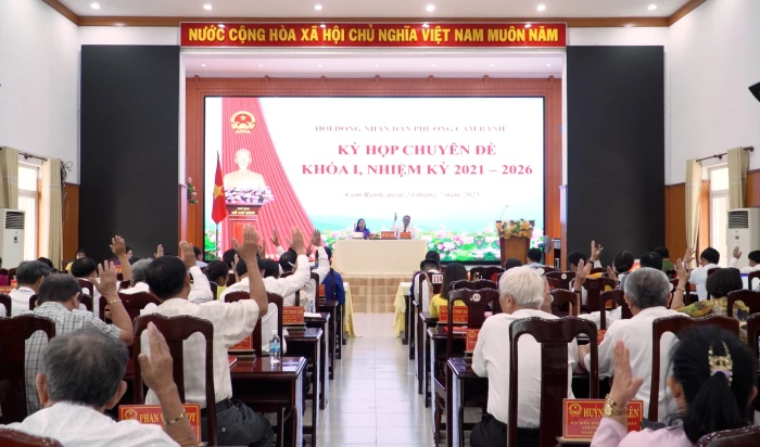 Kỳ họp chuyên đề HĐND phường Cam Ranh khóa I,  nhiệm kỳ 2021 - 2026