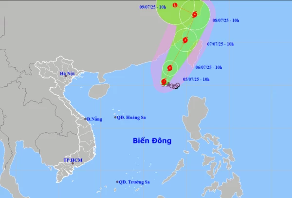 Bão số 2 giật cấp 11, khả năng mạnh thêm