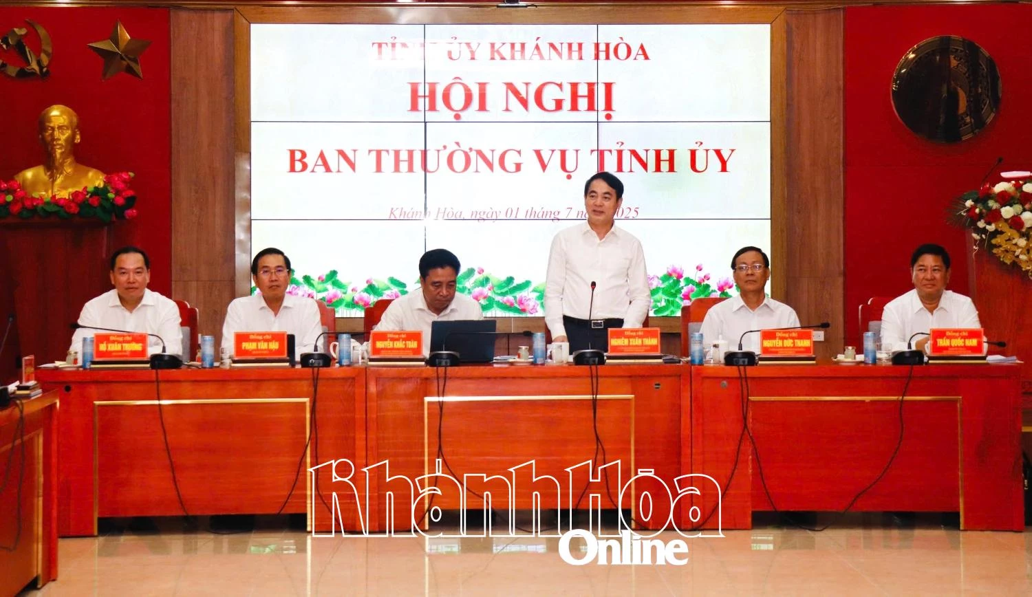 Ban Thường vụ Tỉnh ủy Khánh Hòa tổ chức hội nghị đầu tiên sau sáp nhập