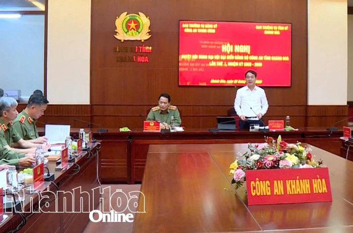 Đảng ủy Công an Trung ương và Tỉnh ủy Khánh Hòa kiểm tra công tác chuẩn bị Đại hội Đảng bộ Công an tỉnh nhiệm kỳ 2025 - 2030