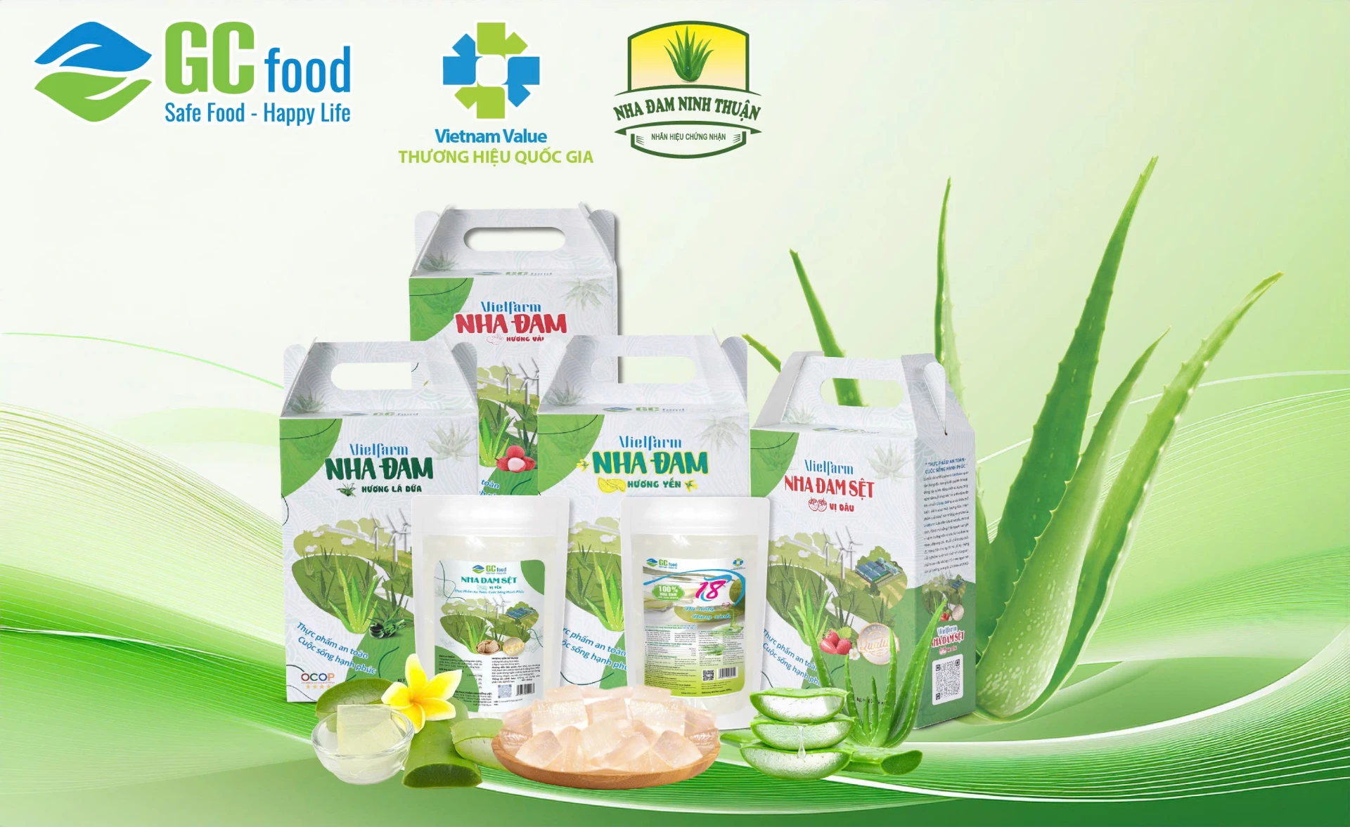 Nha đam VietFarm có độ giòn, thơm mát và đều miếng, đảm bảo chất lượng, an toàn vượt trội, tốt cho sức khỏe người tiêu dùng.
