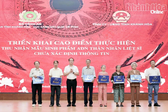 Công an tỉnh Khánh Hòa triển khai cao điểm thu nhận mẫu ADN thân nhân liệt sĩ