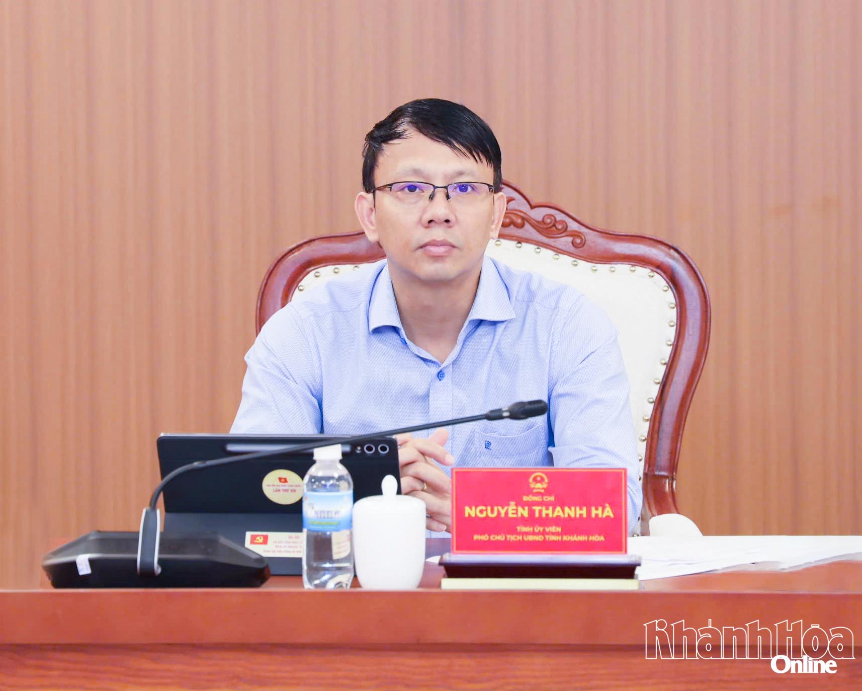 Đồng chí Nguyễn Thanh Hà chủ trì cuộc họp.
