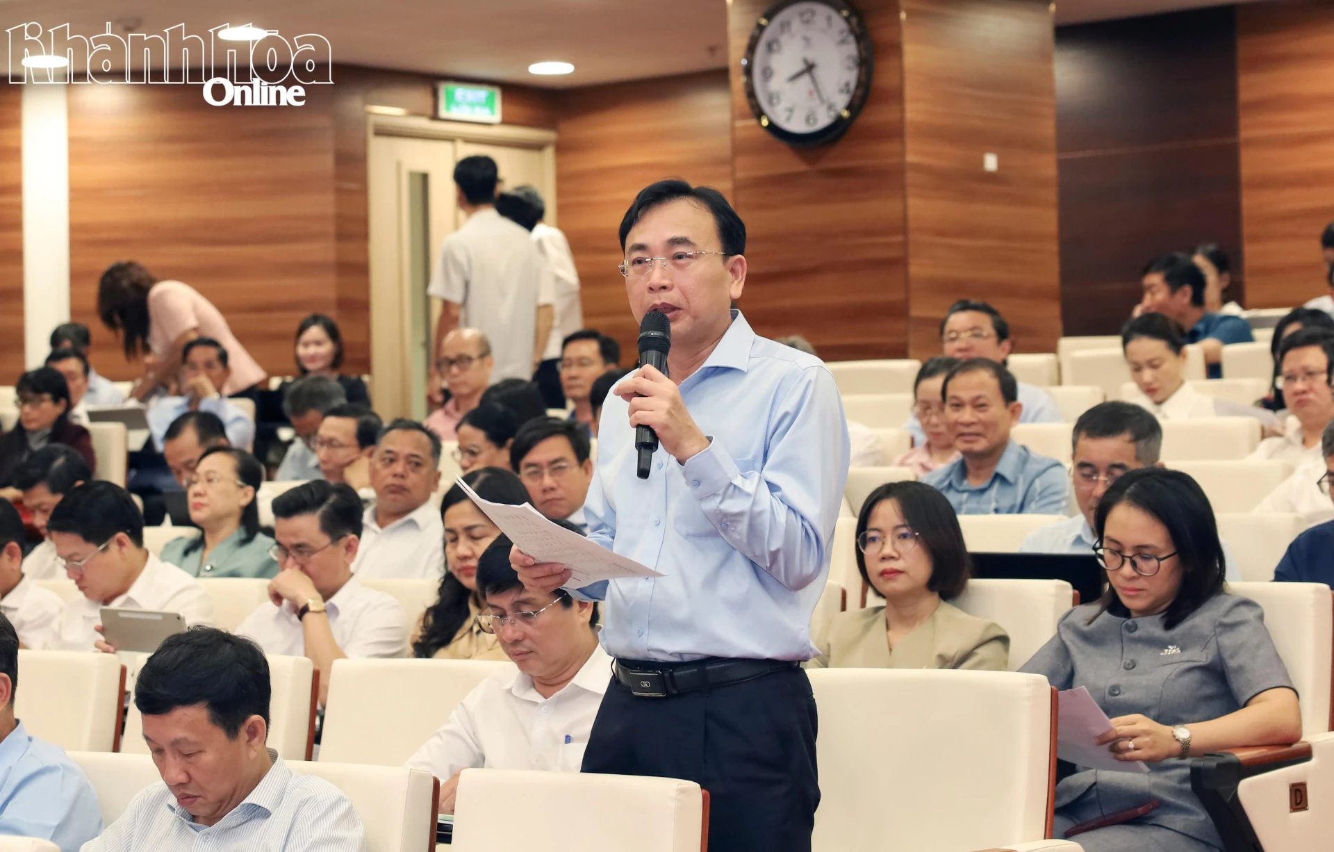 Ông Nguyễn Văn Nhựt - Giám đốc Sở Công Thương phát biểu ý kiến.
