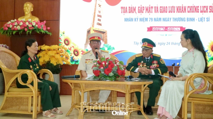 Phường Tây Nha Trang tổ chức tọa đàm, gặp mặt và giao lưu nhân chứng lịch sử