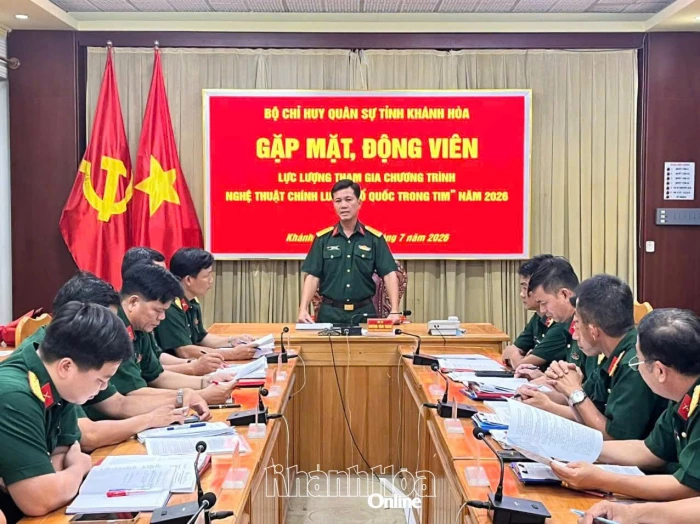 Gặp mặt, động viên lực lượng tham gia Chương trình nghệ thuật chính luận “Tổ quốc trong tim”